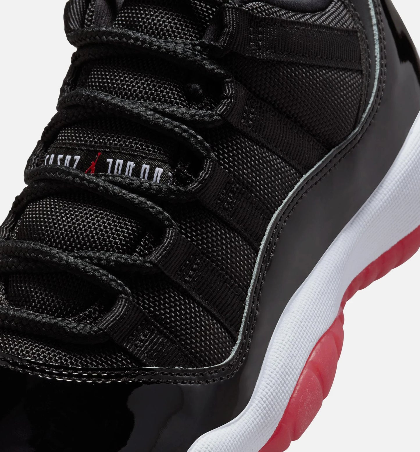 Air Jordan 11 Retro Bred Grade School Lifestyle Shoe Black Varsity Red White Free Shipping