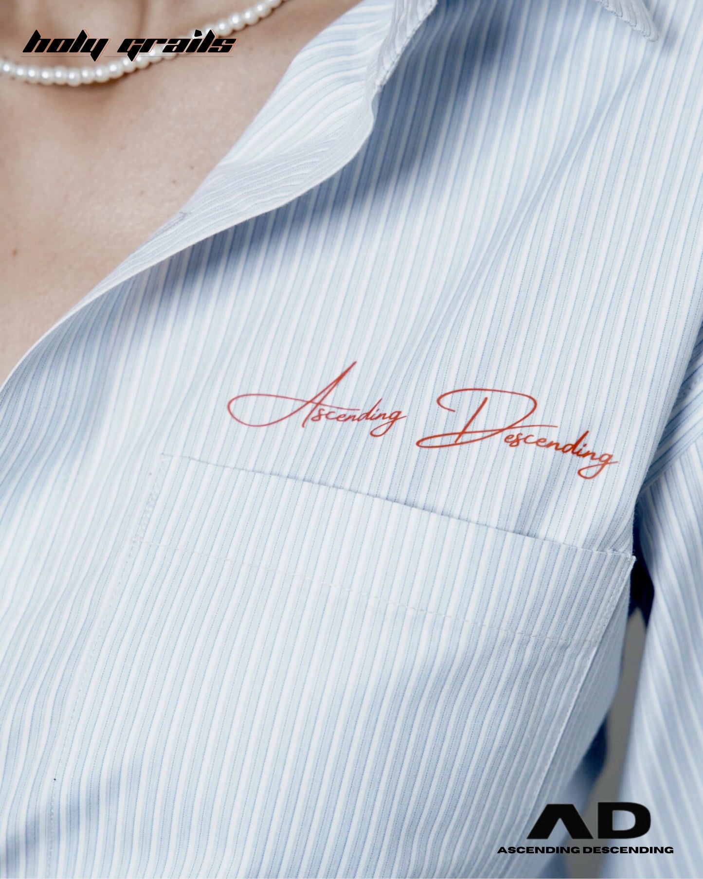 Boardroom Bleu Stripes Shirt HG x Ascending Descending