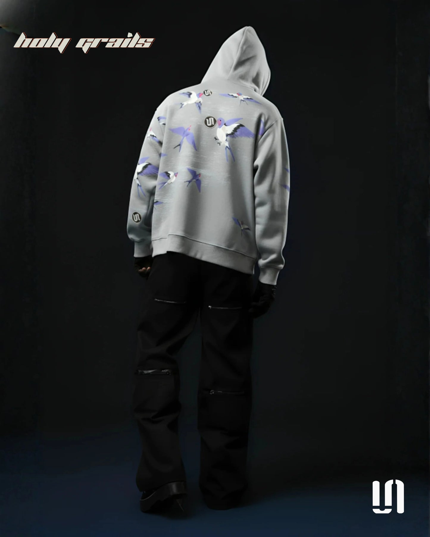 Rise Above Greywings Hoodie HG x Sullitt