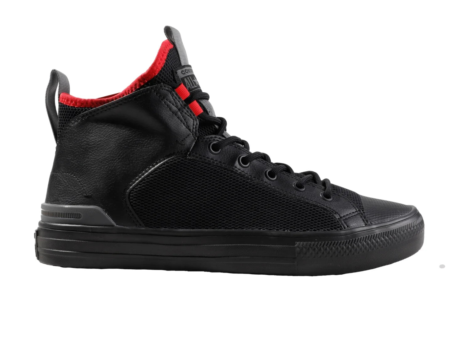 Tenis Converse Chuck Taylor All Star Ultra Mid Negro y Rojo para Hombre