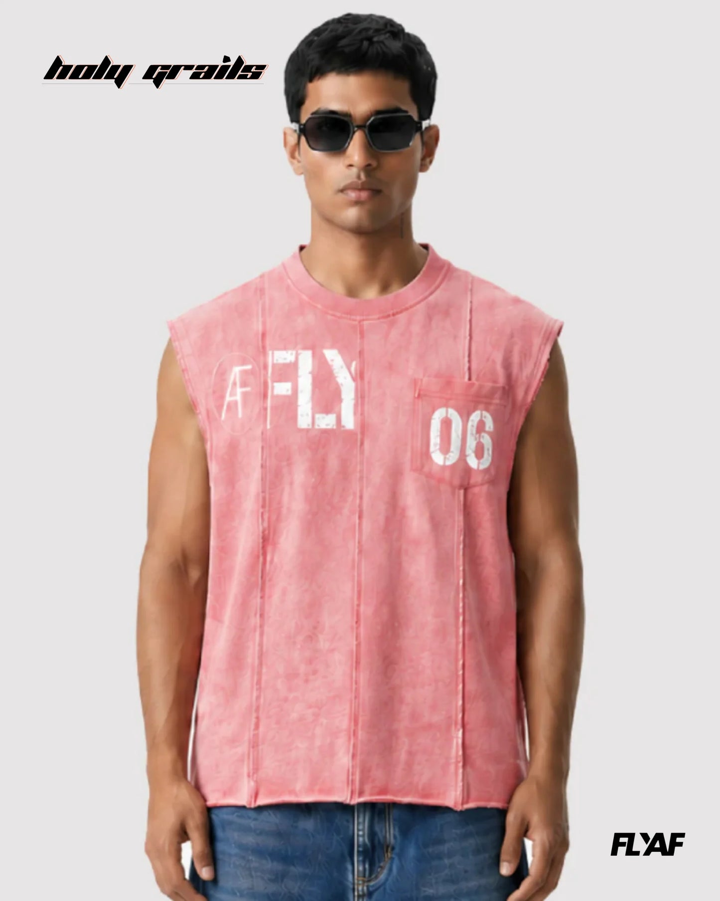 AF FLY Distressed Peach Vest HG x FLYAF