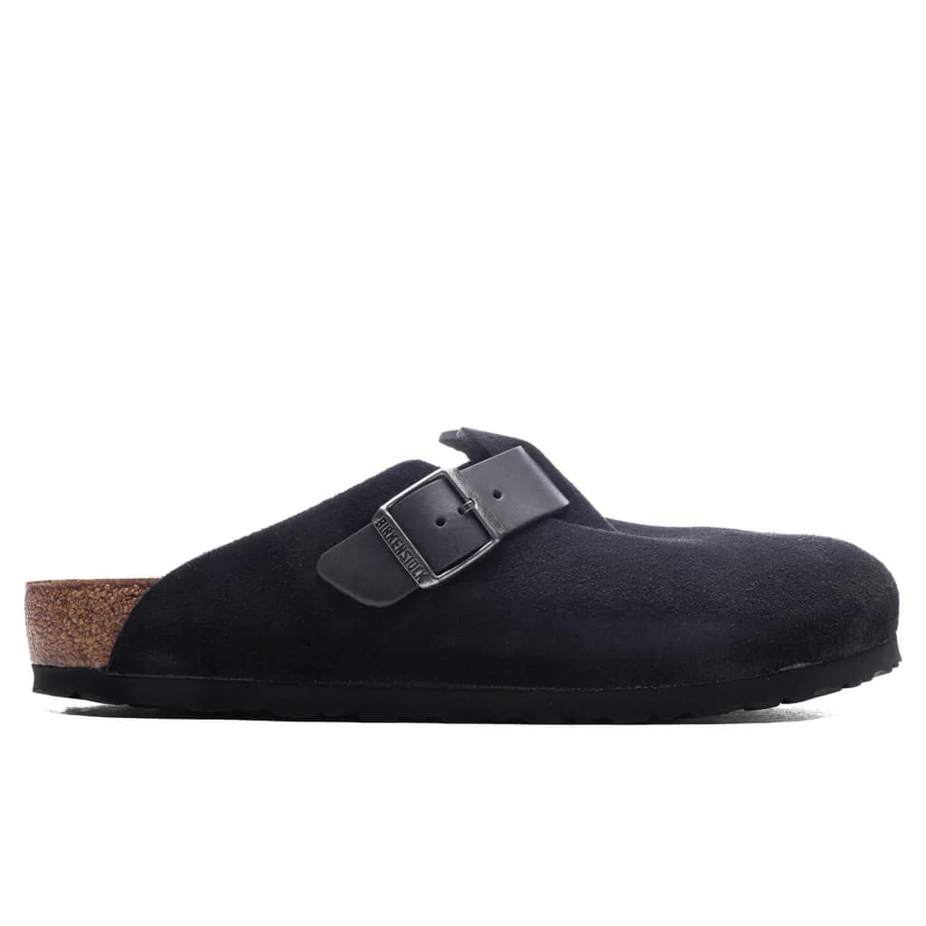 Boston Mixed Leather Midnight