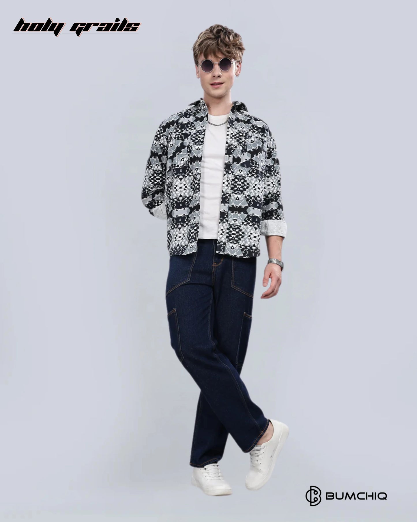 Greyish Abstractix Overshirt HG x Bumchiq