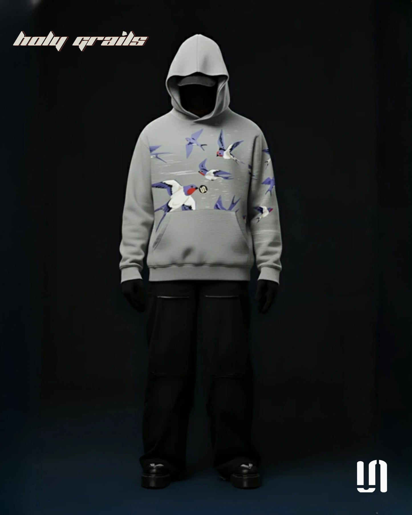 Rise Above Greywings Hoodie HG x Sullitt