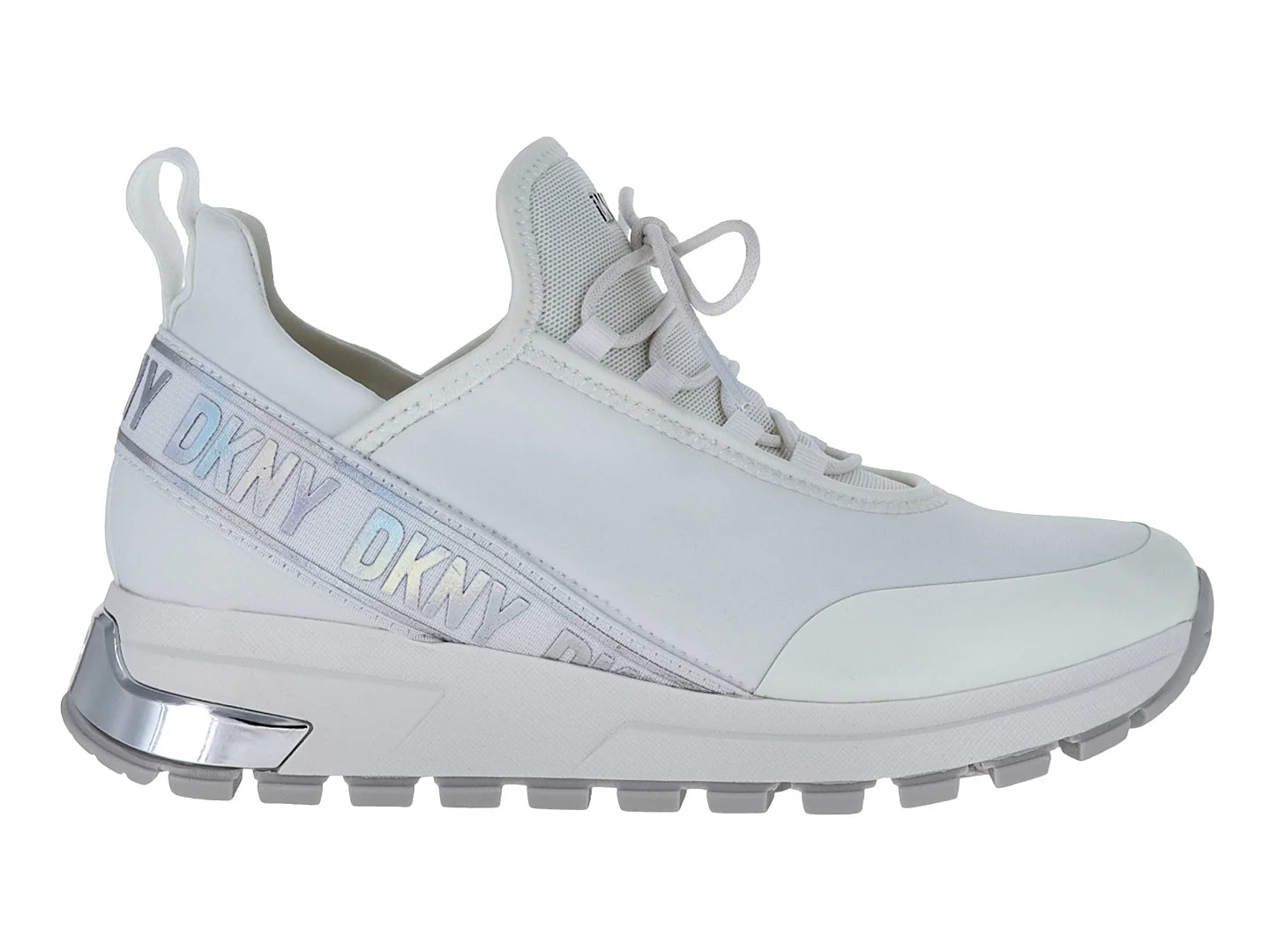 Tenis DKNY Blanco y Plata para Mujer
