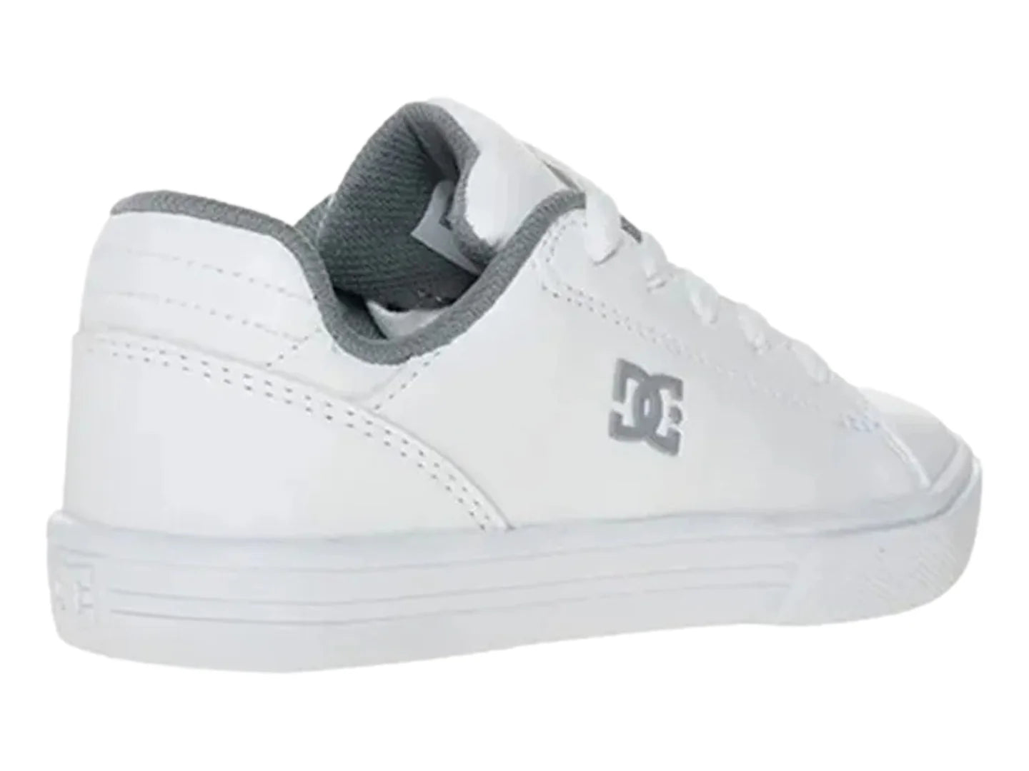 Tenis DC Shoes Notch SN para Niño Color Blanco y Gris