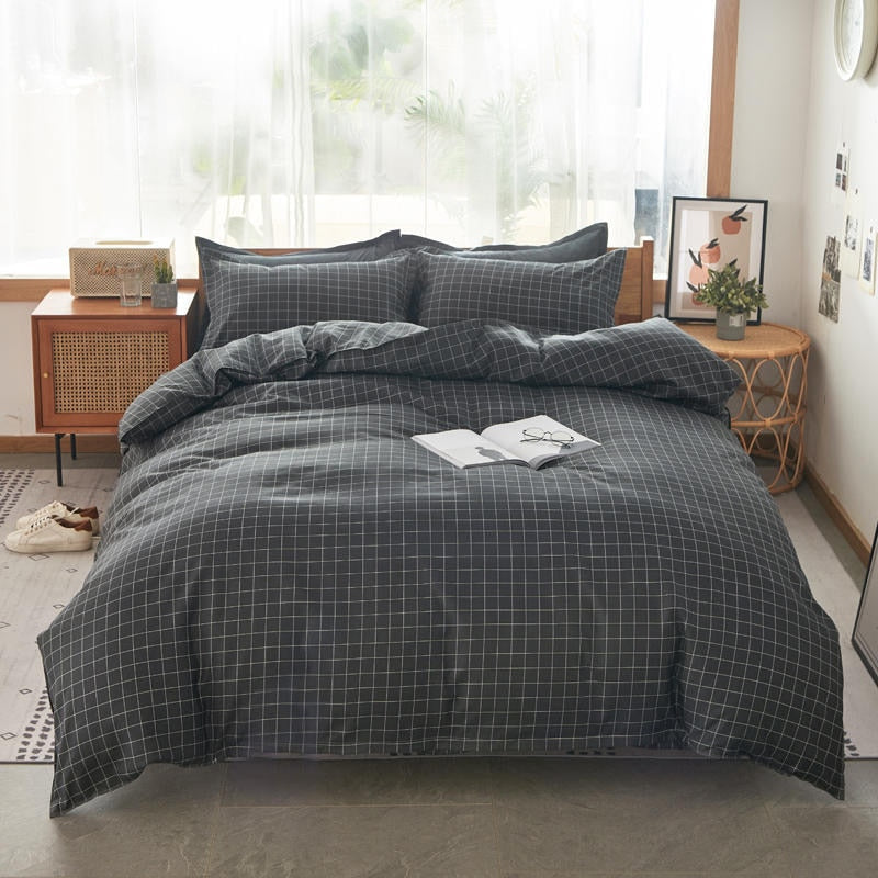 Home Textile Girl Boy Kids Bedding Set Red Cherries Duvet Cover Sheet Pillowcase Woman Adult Beds Sheet King Queen Full