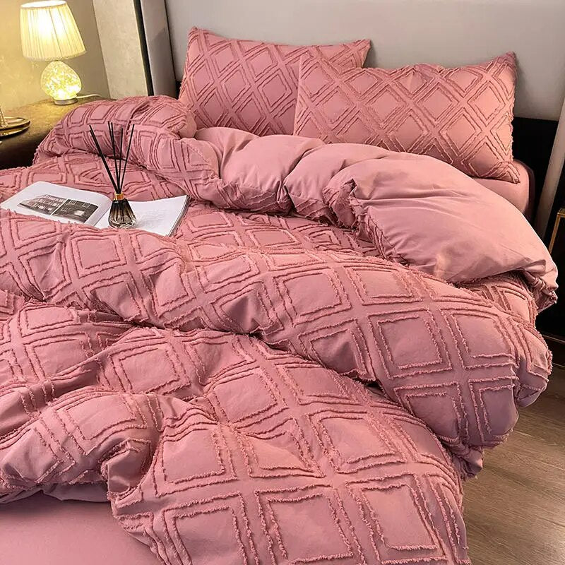 Queen Bedding Set King Size Gray Color Bed Sheet Sets funda nordica cama 135 Double Size Bed Linen Euro Geometric Beds