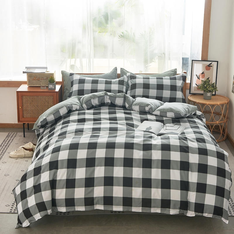Home Textile Girl Boy Kids Bedding Set Red Cherries Duvet Cover Sheet Pillowcase Woman Adult Beds Sheet King Queen Full