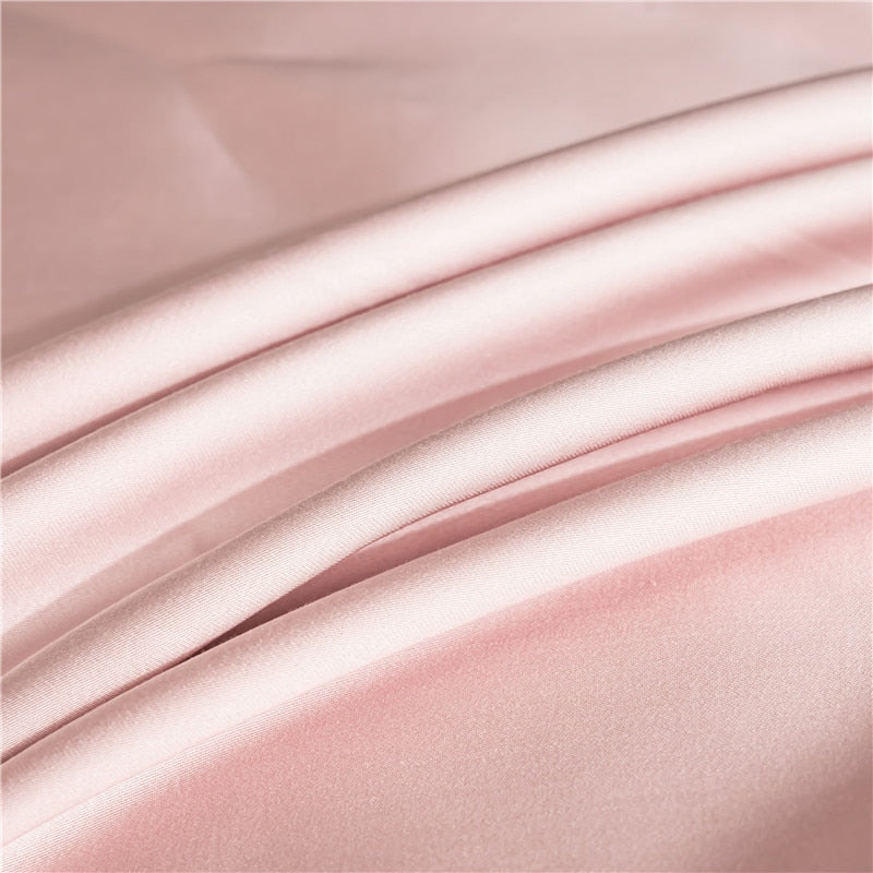 Natural Mulberry Silk Duvet Cover Solid Color Quilt Cover Single Double King Size Comforter Cover