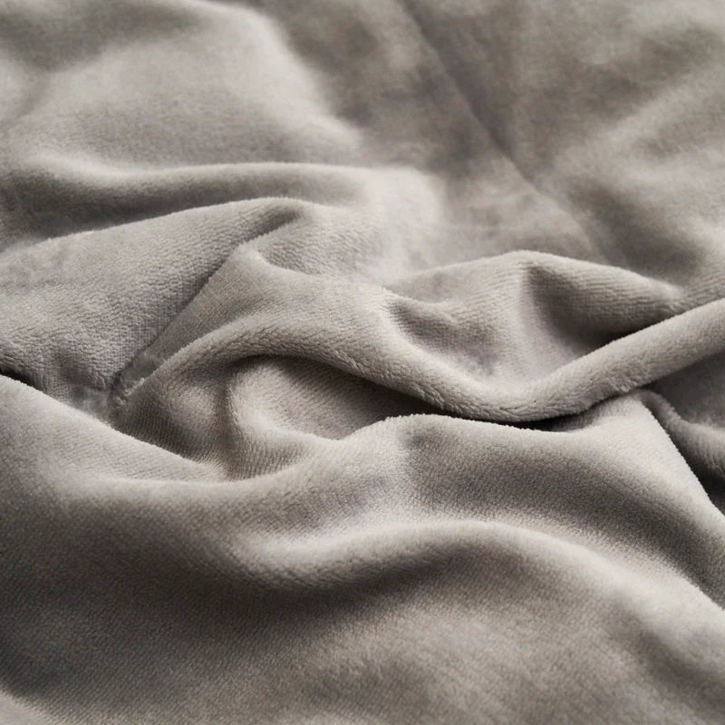 Solid Color Quilt Cover Soft Duvets Cover Warm Blanket Single/Double/Queen/King Size Comforter Cover (No Pillowcase)