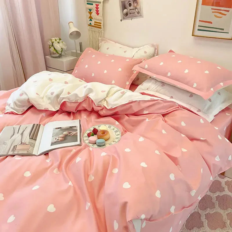 INS Zebra Pattern Bed Sheet Nordic Simple Quilt Cover Luxury Style 200x230 Black And White Duvet With Pillowcase Premium