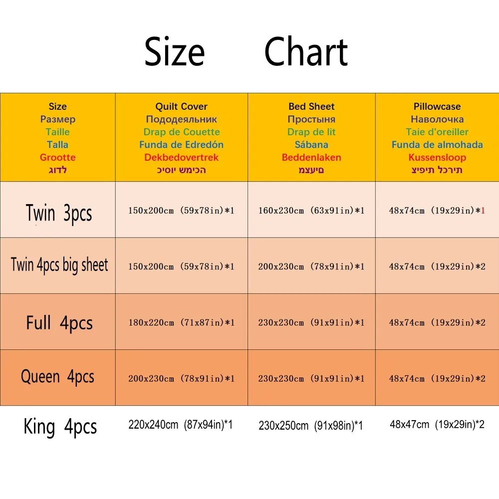 Solid Color Bedding Set Orange Grey Single Double Size Bed Linen Duvet Cover Pillowcase No Fillings Kids Adult Home Textile