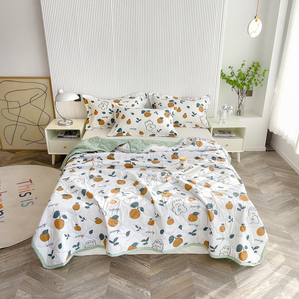Summer Ice Quilt bedspreads comforter plaid blanket on the bed Quilt cover Duvets for 135 90 for single double bed