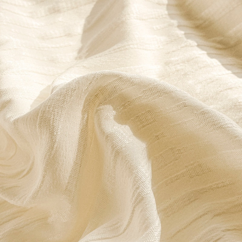 Seersucker Bedding Set Duvet Cover Flat Sheets Pillowcase Bed Sheet Set Soft Comforter Cover Bed Linens Set Nordic Ins Style