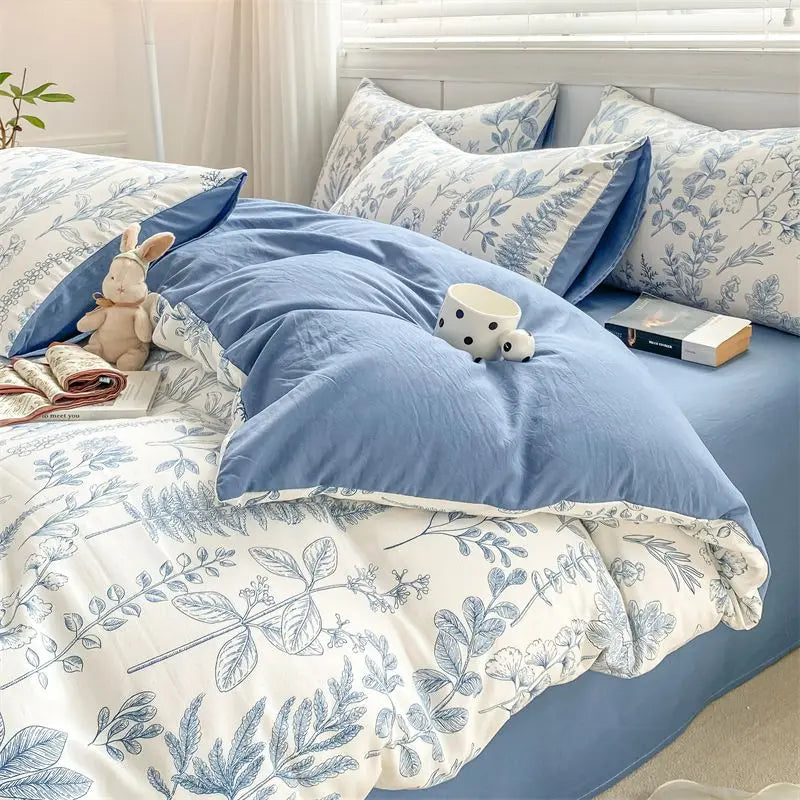 Romantic Tulip Pink Bedding Set Bed Flat Sheet Pillowcase Twin Full Queen Princess Style Bed Linen Kids Girls Floral Duvet Cover
