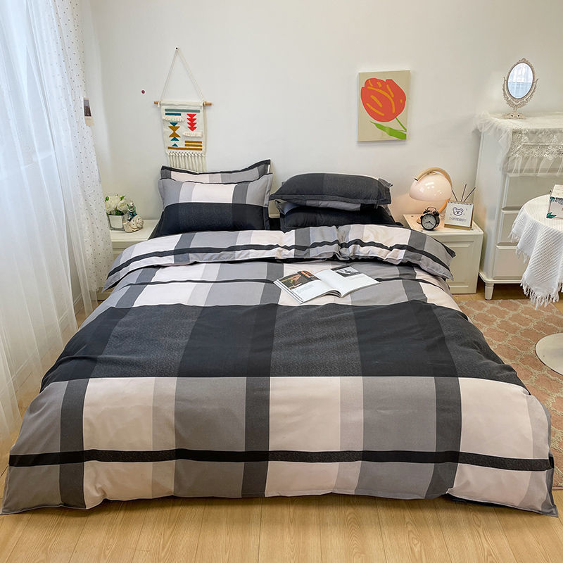 Spring Bedding Set Fashion Cartoon Kids Single Double Queen Size Flat Sheet Duvet Cover Pillowcase Bed Linens Home Textile