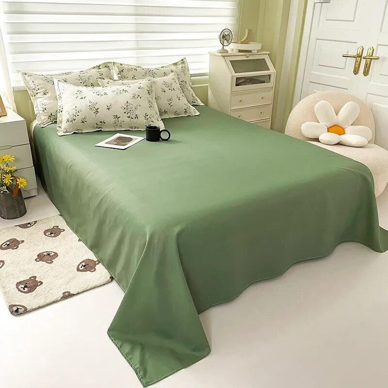 Floral Printed Duvet Cover Set with Sheet Pillowcases Warm Cute Cartoon Bed Linen Full Queen Size Home Gift Bedding Set
