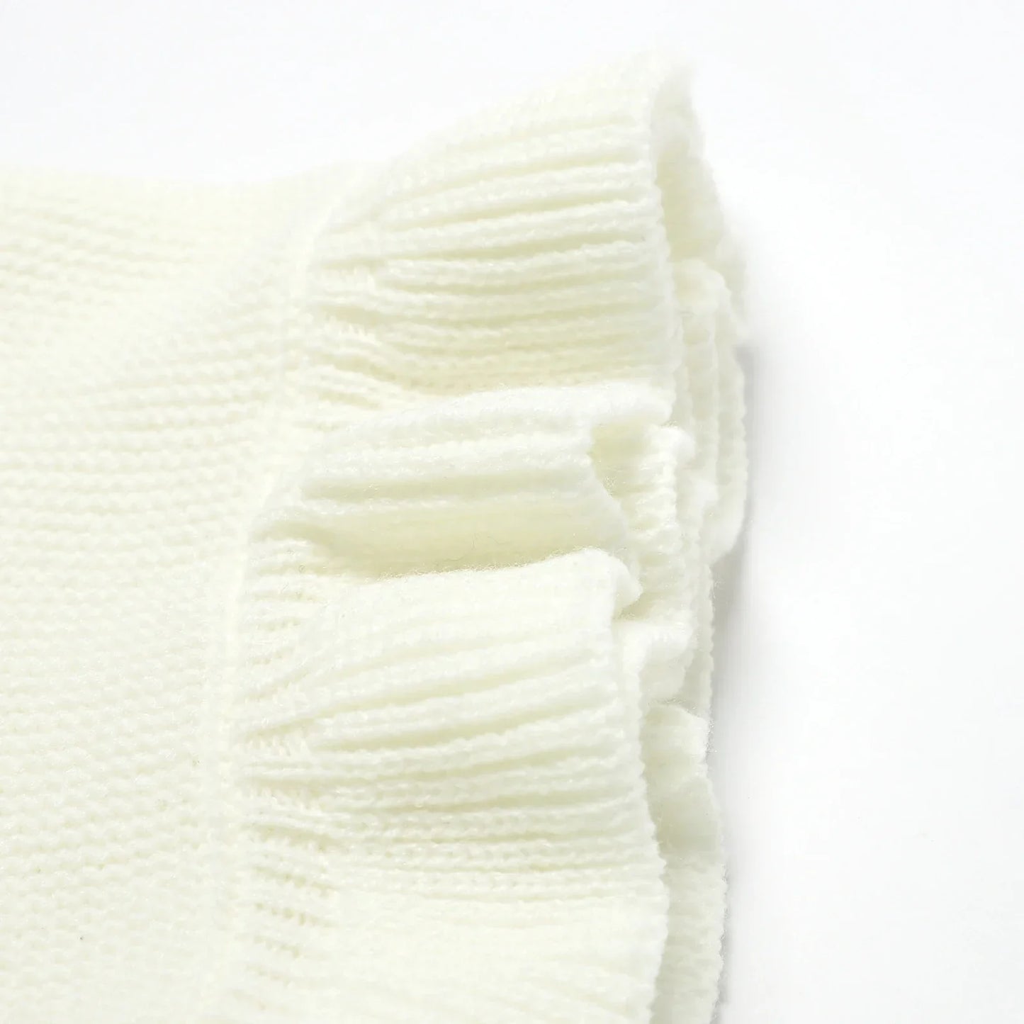 Knitted Baby Swaddle Blanket for New Born Babies Accessories Ruffle Stroller Blanket Bedding items Infant Nap Bed Cover
