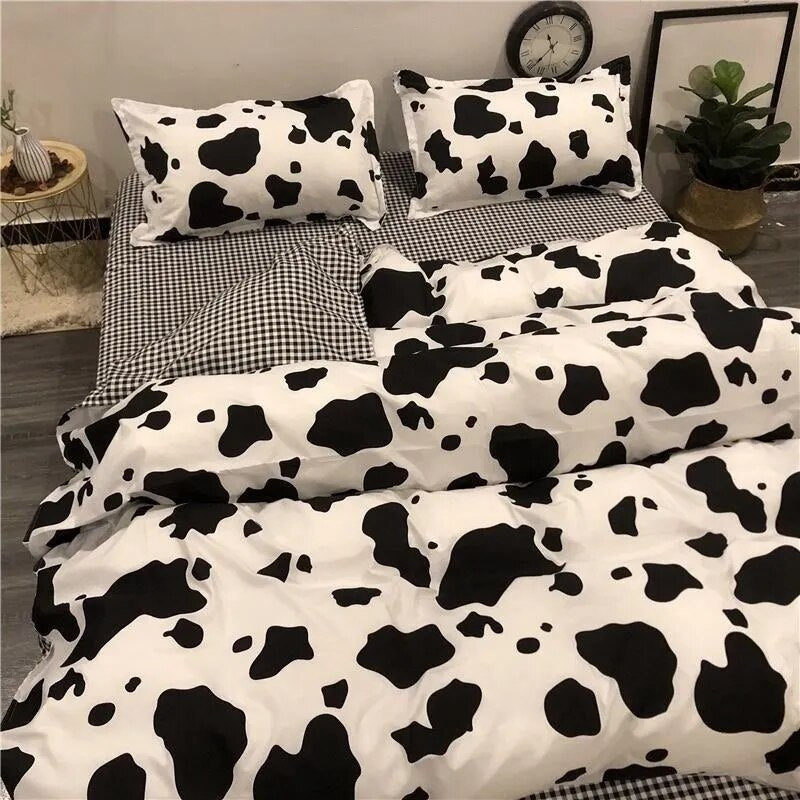 Euro Nordic Blue Solid Home Bedding Set Simple Soft Duvet Cover Set With Sheet Comforter Covers Pillowcases Bed Linen