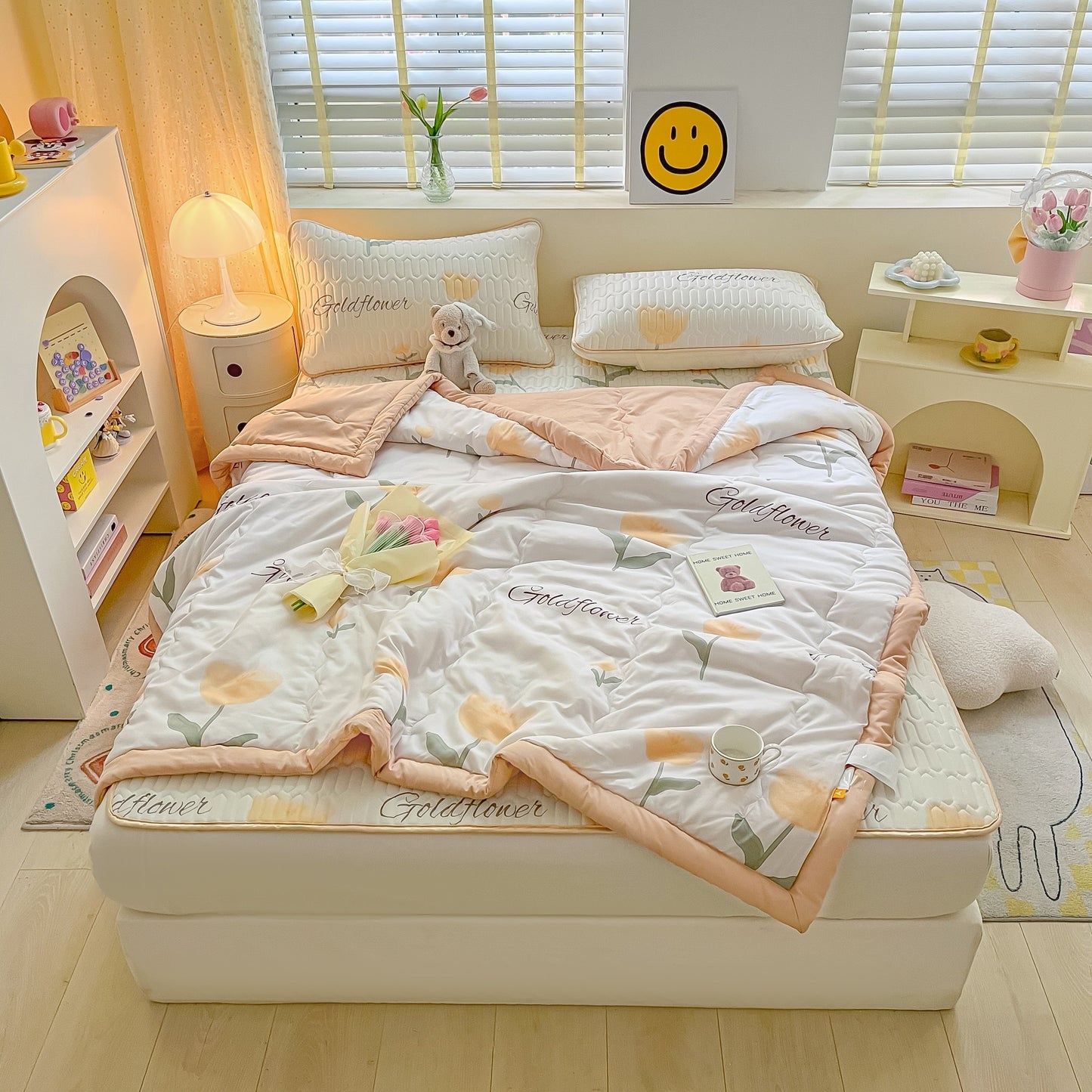 Summer Bed Sheet Set with Pillows Case Latex Mat Air Conditioned Quilt Bedding Set Bedspread Bedroom Single bed 120