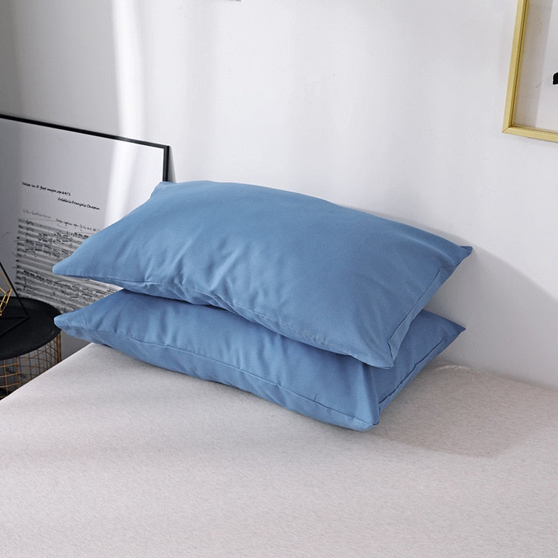 Solid Color Home King Queen Size Bedding Set Mirco Fiber Twin Full Duvet Cover Set Soft Skin Friendly Plain Quality Quilt Covers