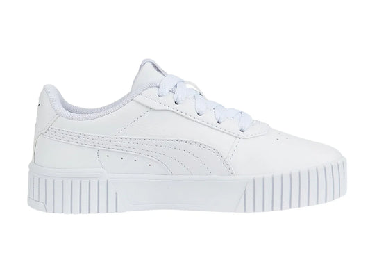 Tenis PUMA Carina 20 Blancos y Plata para Niña