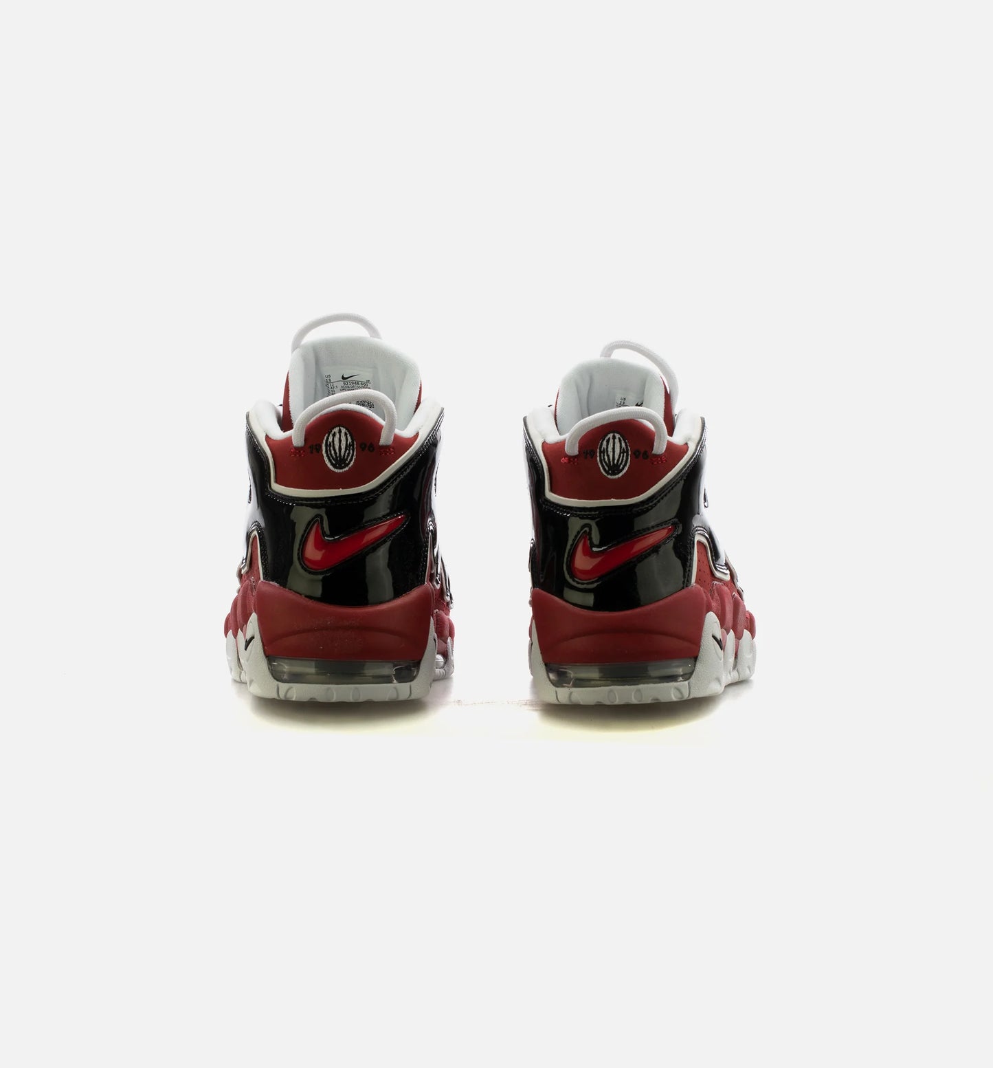 Air More Uptempo Bulls Mens Lifestyle Shoe Red Black