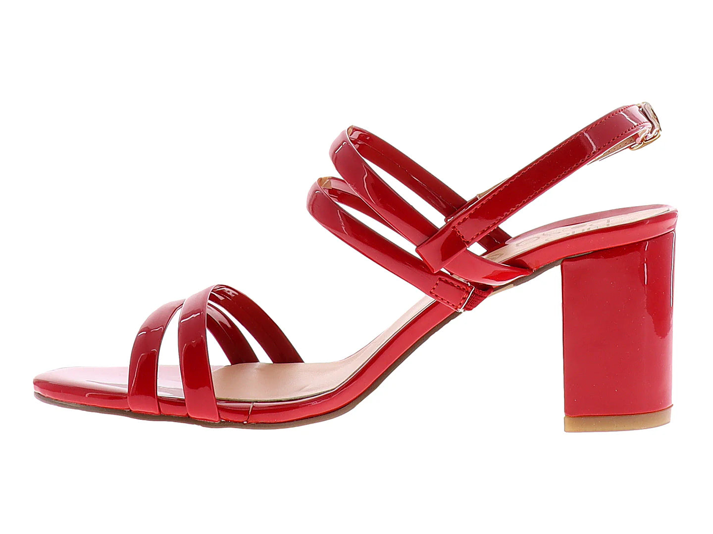Sandalias Luna Rosa Charol Rojo para Mujer