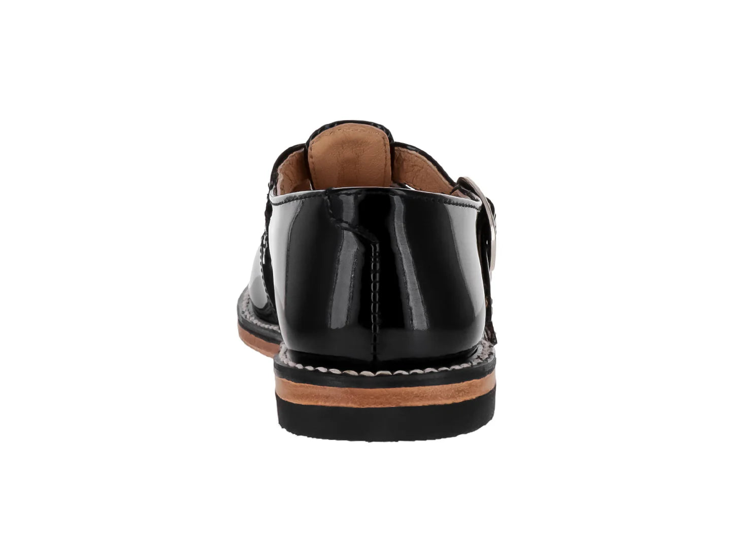 Zapatos Escolares Elefante Negros de Charol para Niña