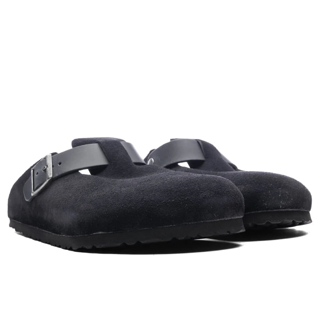 Boston Mixed Leather Midnight