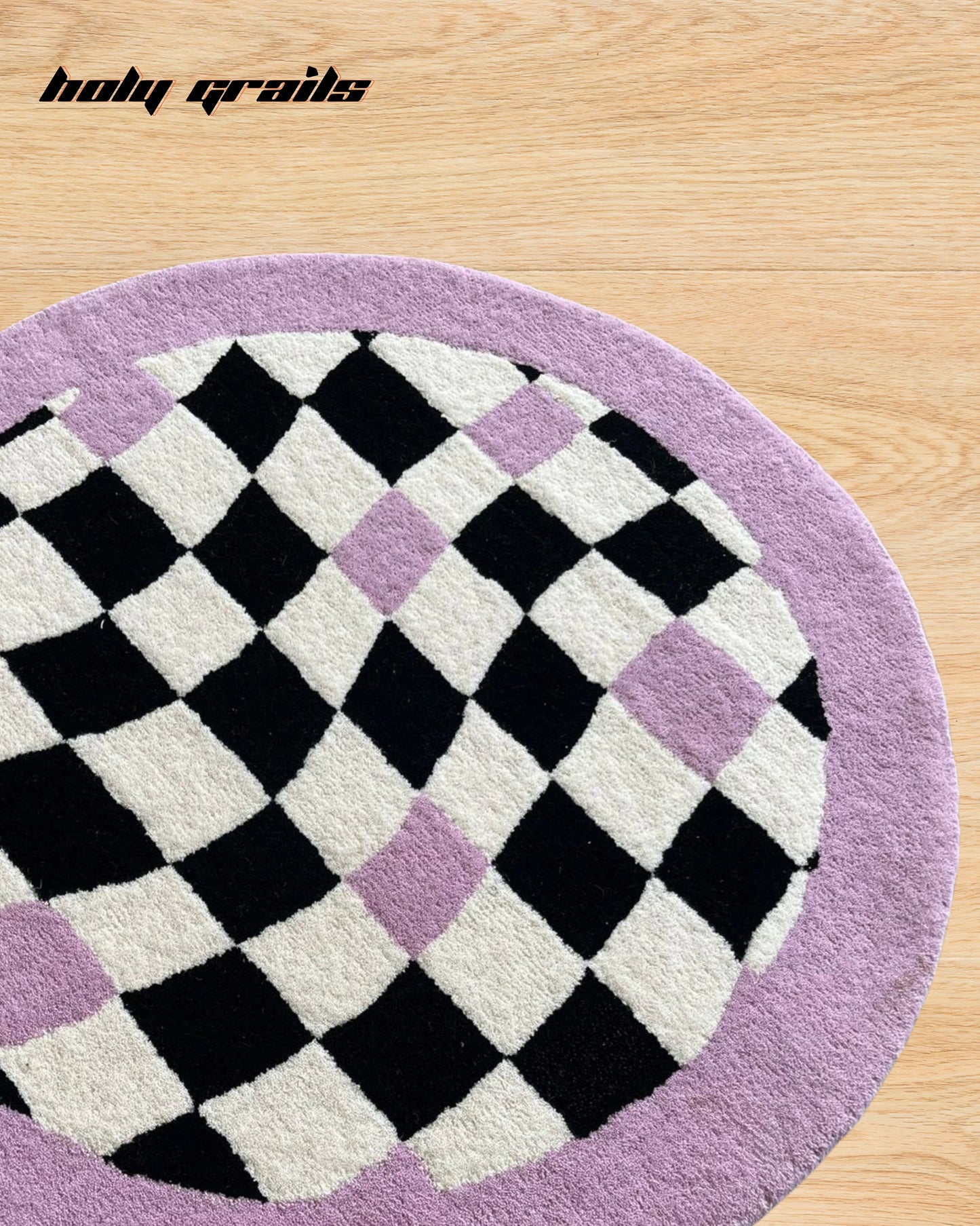 Dreamwave Check Hand Tufted Rug