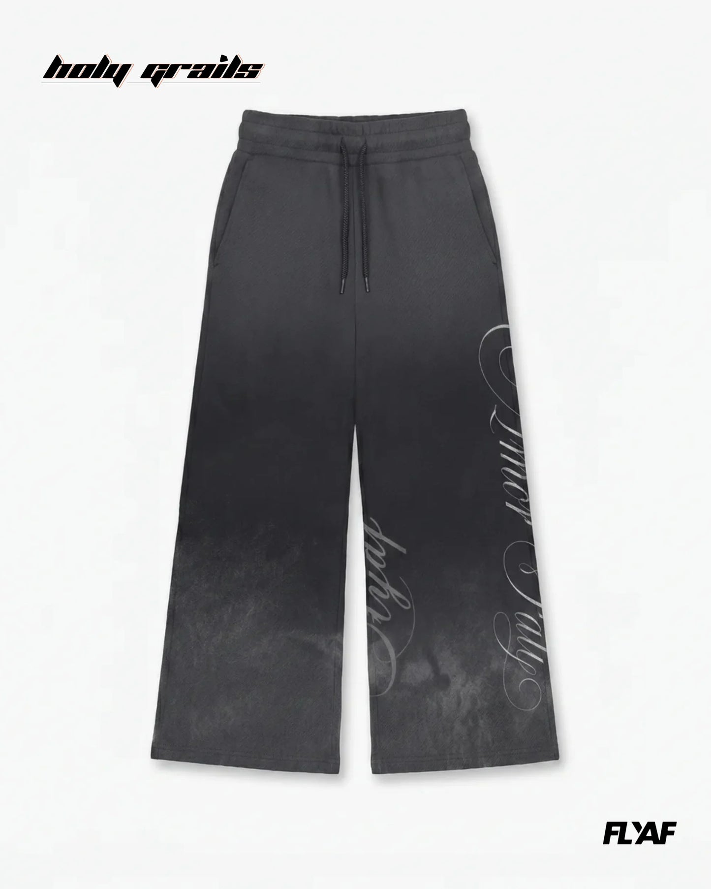 Amore Grey Baggy Joggers HG x FLYAF