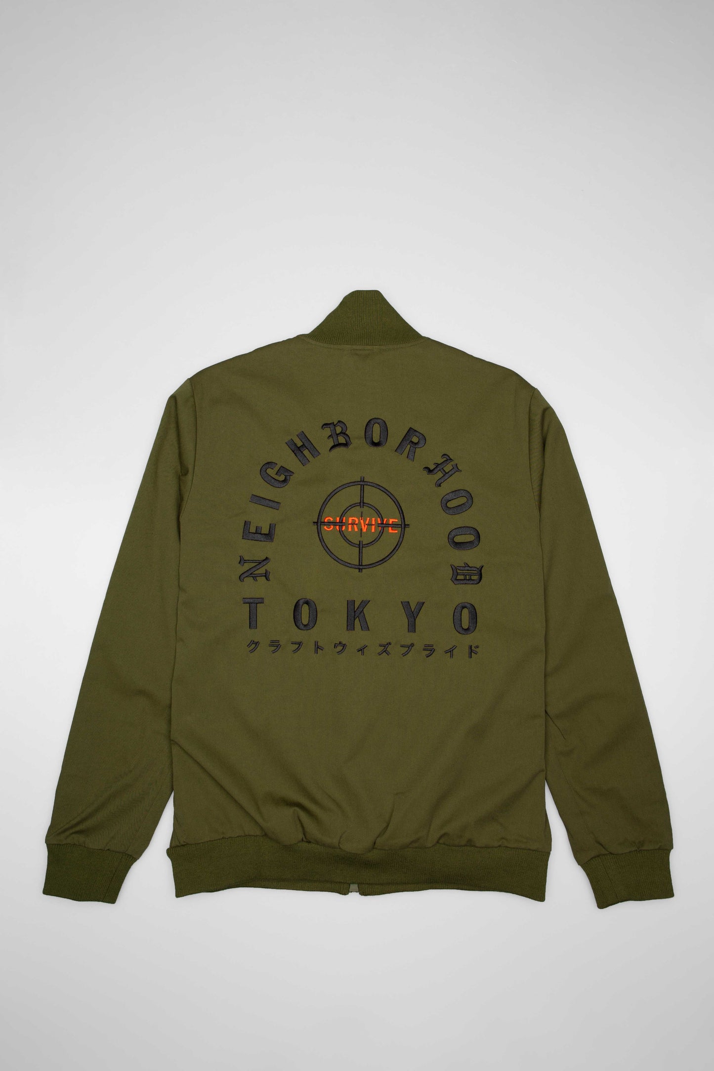 adidas X Neighborhood Collection Mens Track Jacket Trace Olive White