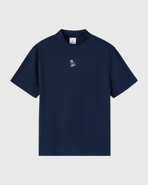 OVO Golf Mockneck Tee Deep Denim