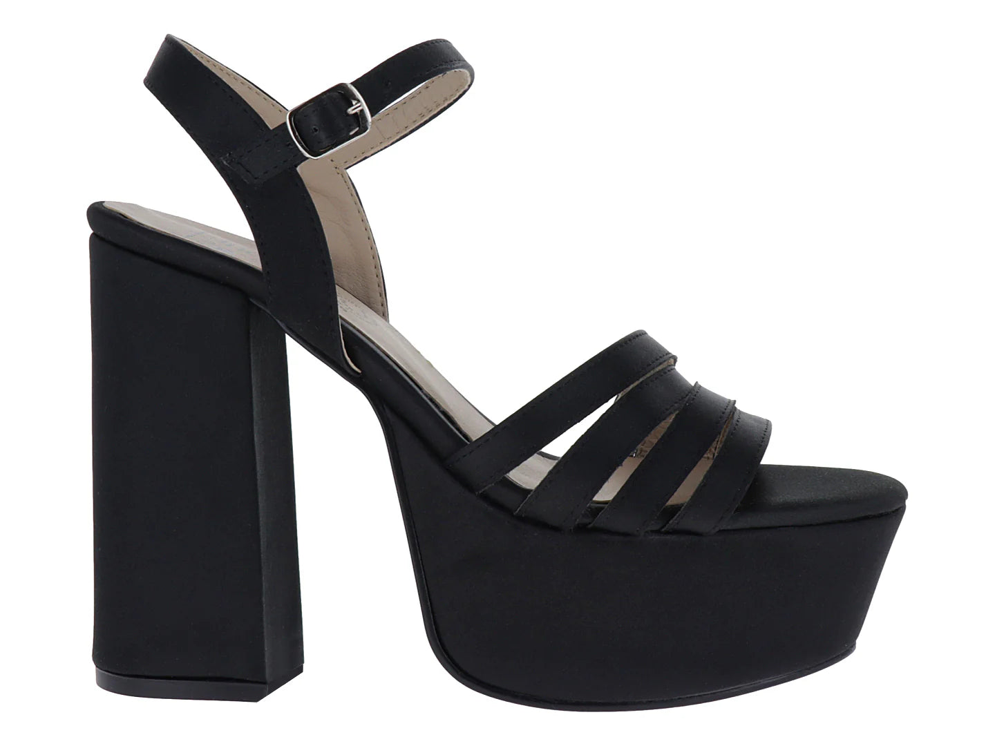 Sandalias de Plataforma Luna Rosa Negro para Mujer