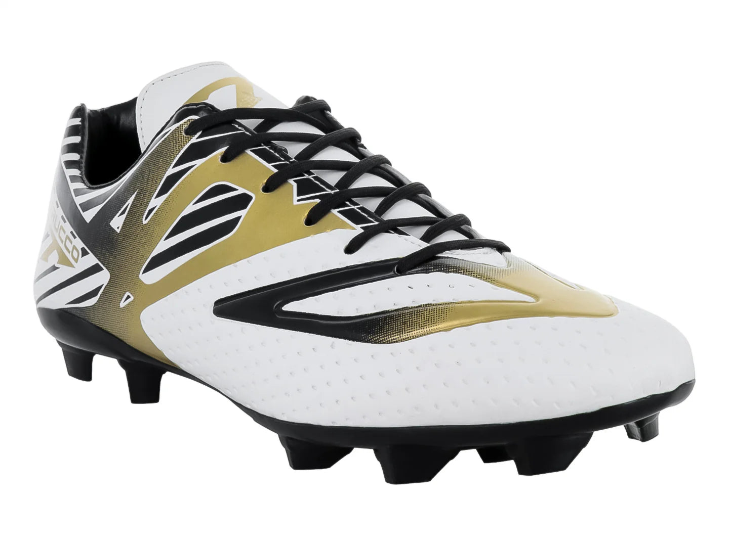 Tenis de Fútbol Leon Trucco Blanco Oro y Negro