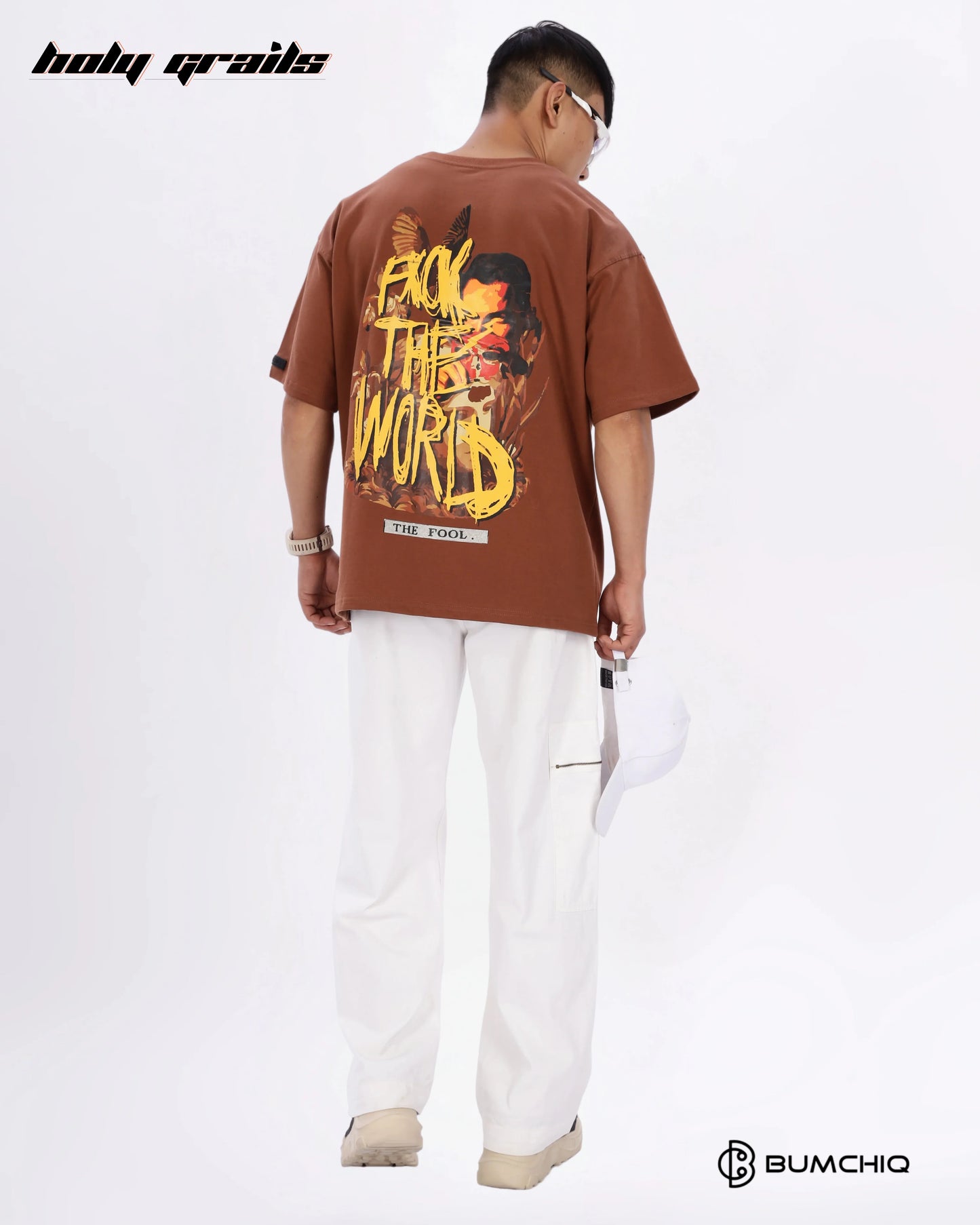 FCK World Brown Oversize Tee HG x Bumchiq