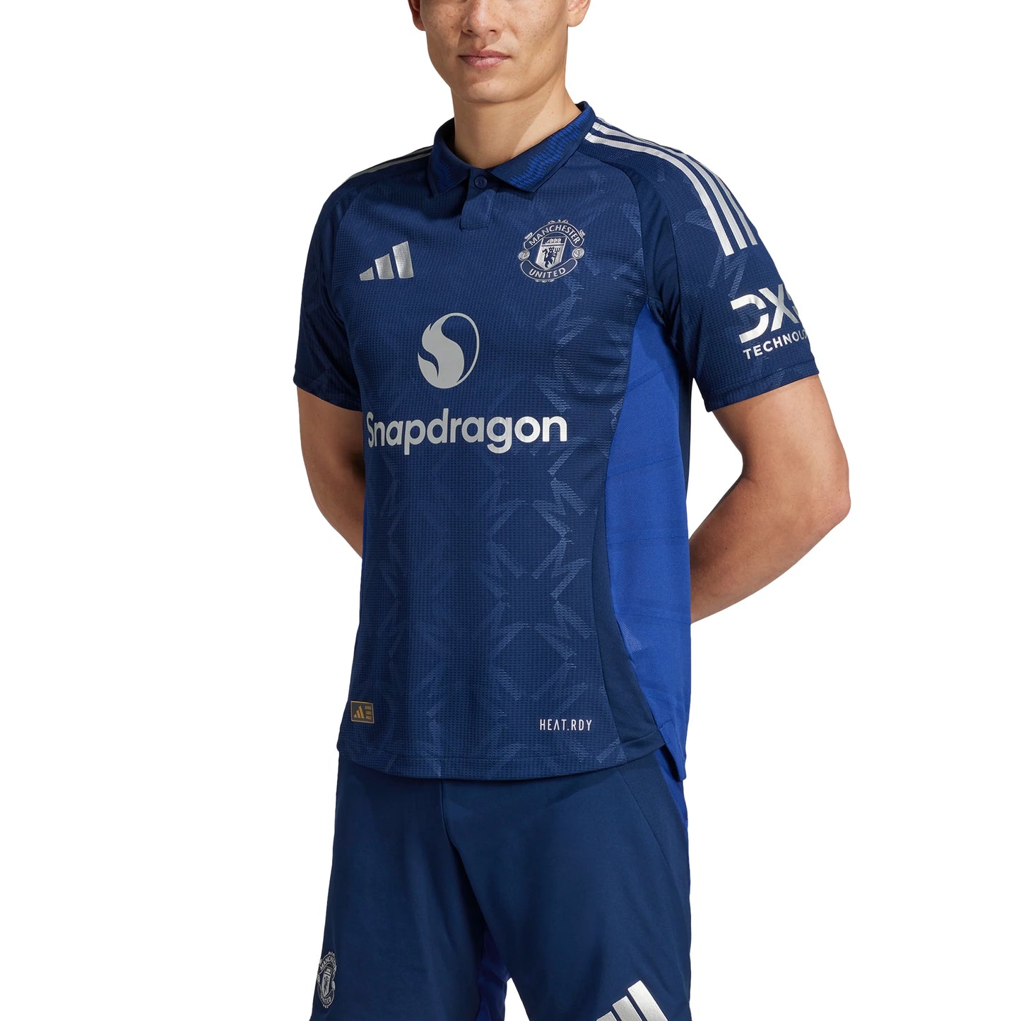 adidas Manchester United Away Authentic Mens Soccer Jersey 24 25 Night Indigo White