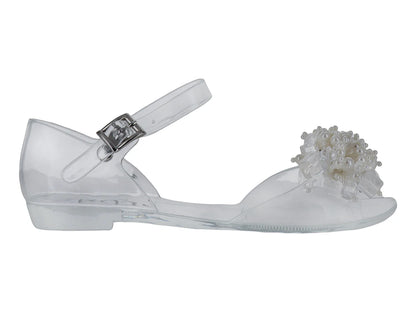 Sandalias Roze Transparentes Blancas para Niña