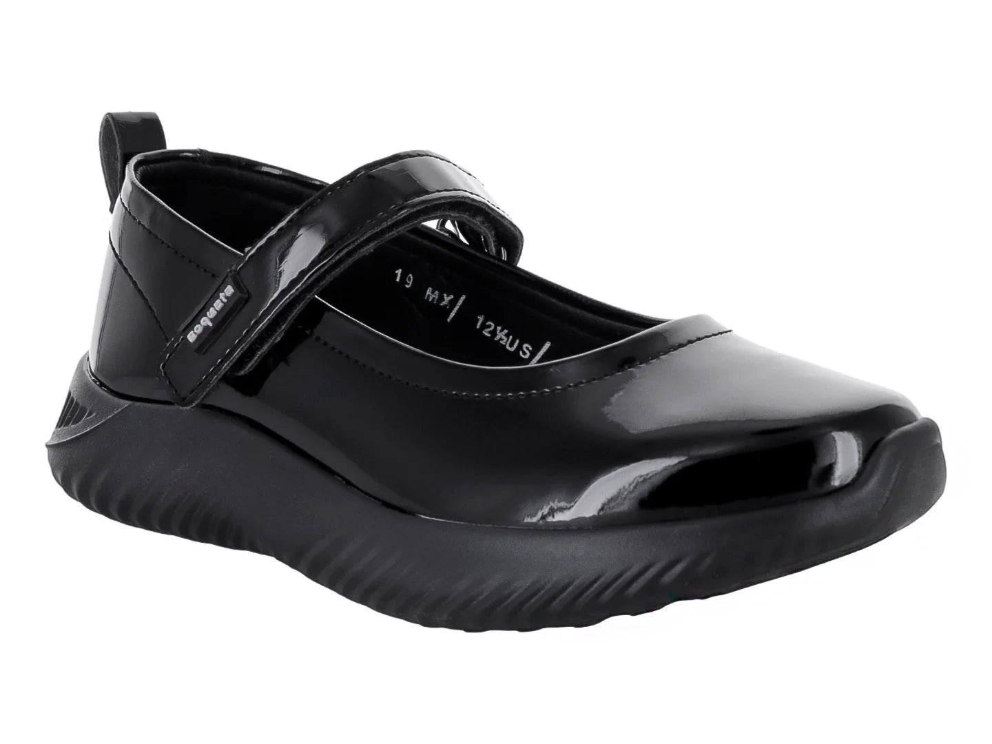 Zapatos Coqueta Negros de Charol para Niña