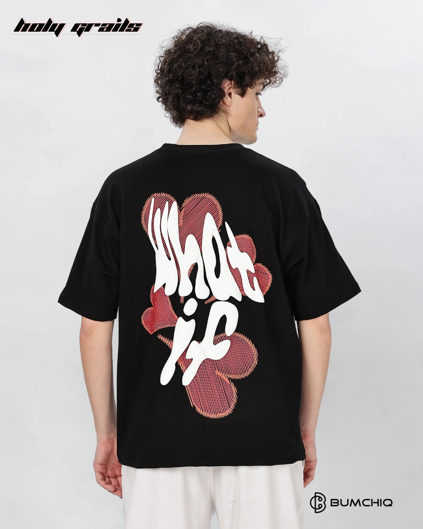 What If Black Oversize Tee HG x Bumchiq