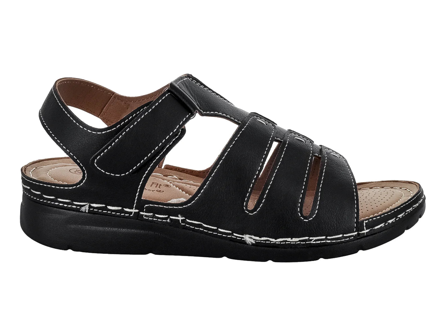Sandalias Comfort Fit Negro para Mujer