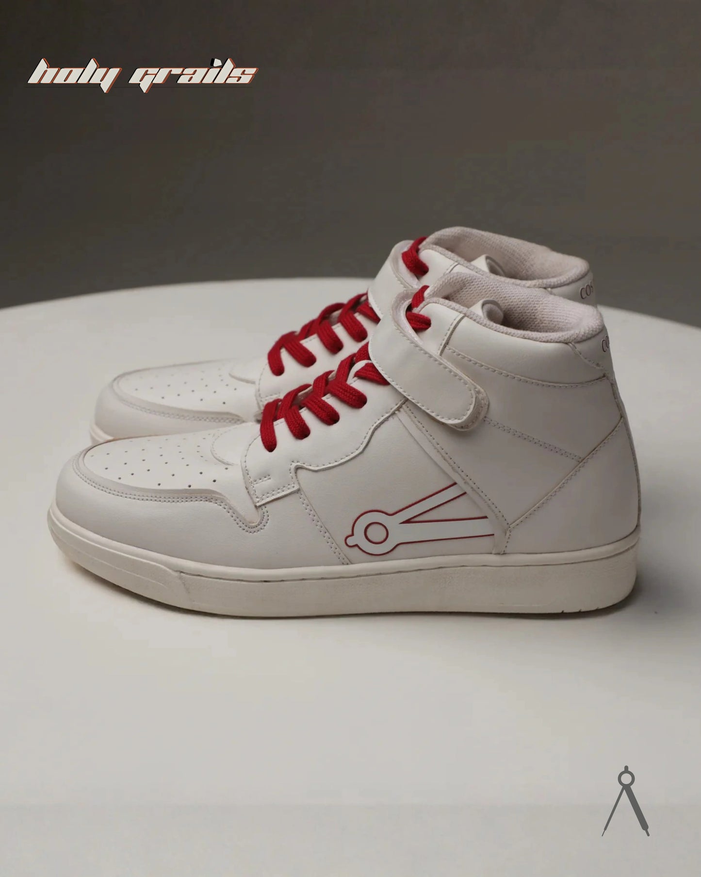 Vector White Red Accent High Sneakers HG x Cos Tan