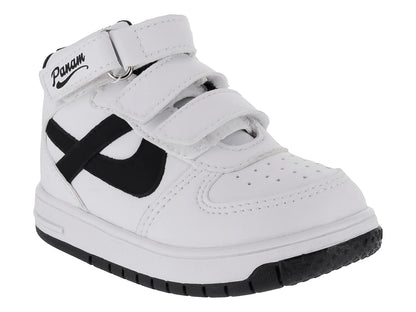 Tenis Panam Blanco y Negro para Niño