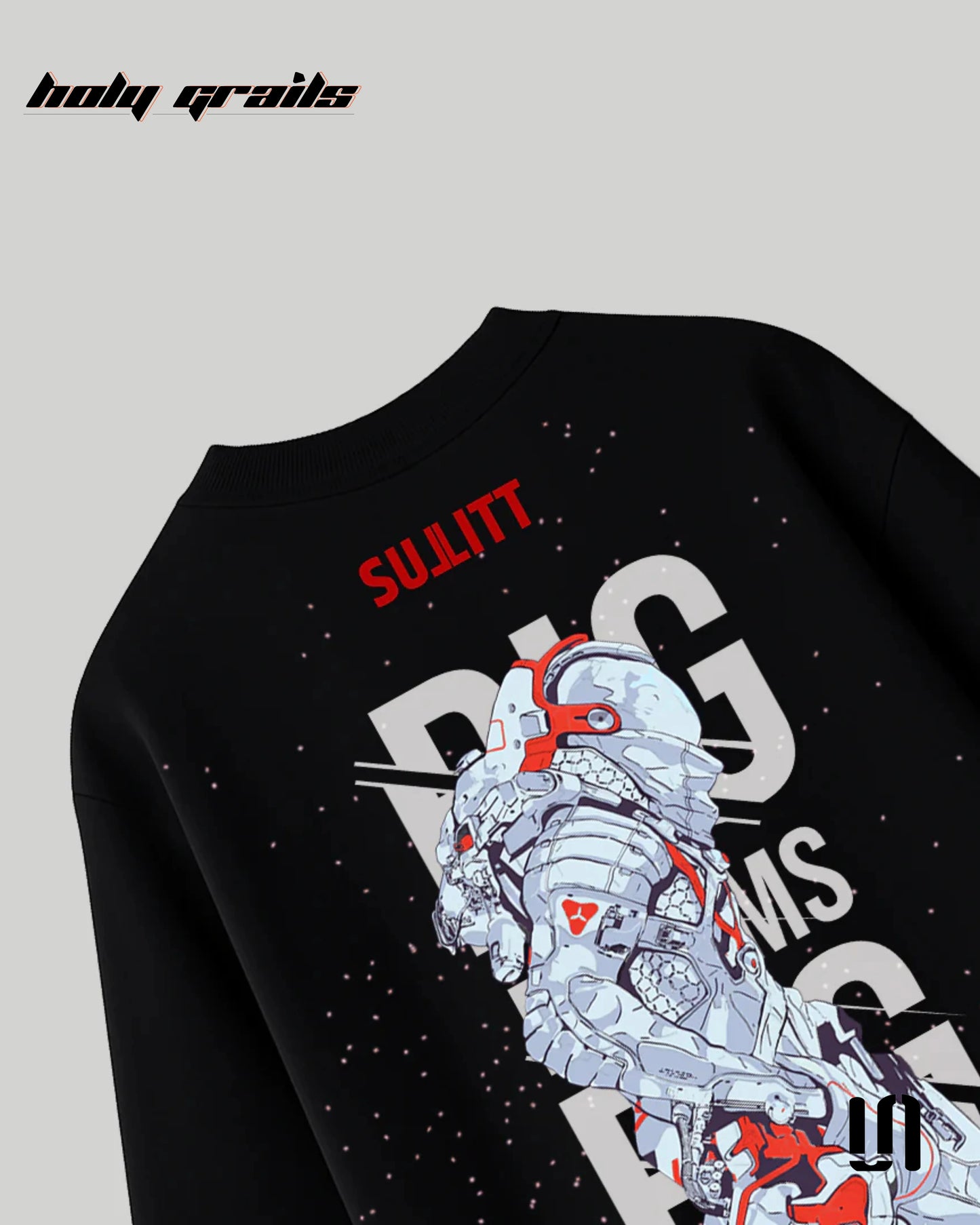 Moon Walker Black Oversized Tee HG x Sullitt
