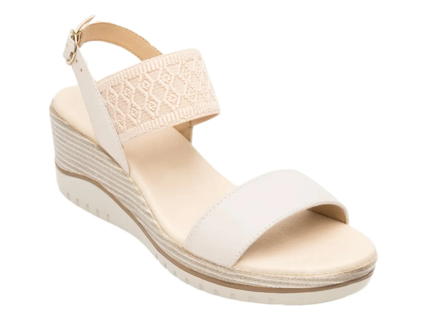 Sandalias Flexi Confort de Plataforma Blancas para Mujer