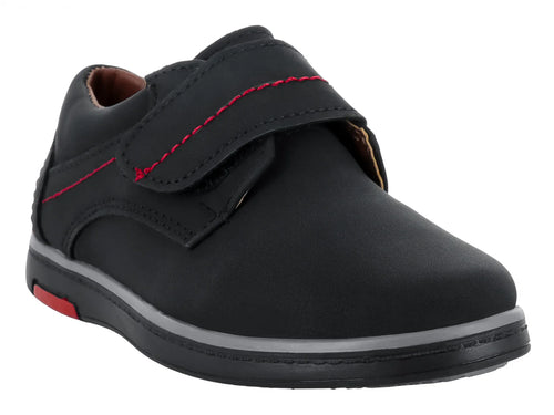 Zapatos Germany Nobuck Negro Rojo para Niño
