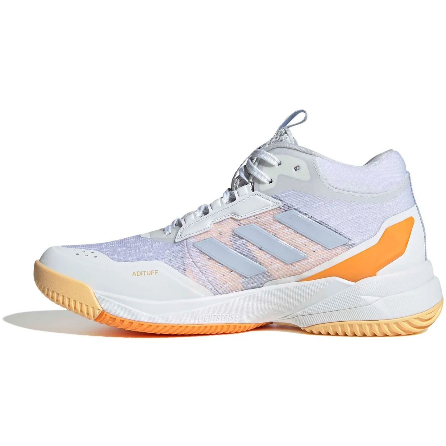 Tênis Adidas Crazyflight Mid 6 Branco Laranja