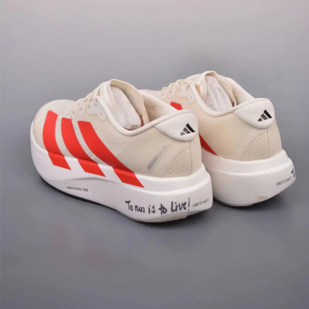Tênis Adidas Adizero Evo SL Bege Vermelho